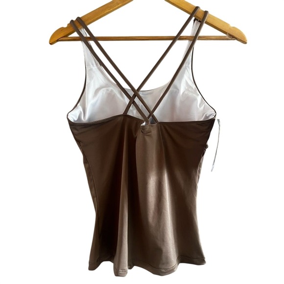 Hapari SZ Medium (8-10) Women's Mocha Luxe Swim Tankini - Picture 2 of 13